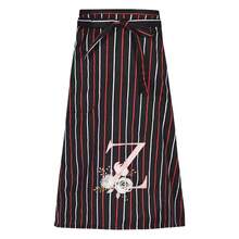 Apron Oil-Proof Waterproof Household Cooking Kitchen Apron Chef Work Apron Adjustable Adult Waist Apron Pink Flower 26 Initial Letter A-Z Coffee Overalls With Pocket Kitchen For Men Women Necessary - 1pc - Black and Red Bar - View 21