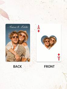 Custom Wedding Playing Cards,Customize Photo And Text,Wedding Playing Cards,Custom Poker Deck,Reception Game, Party Favors, Icebreaker, Celebrate Togetherness, Take-Home Keepsake Gift,Anniversary Gifts,Couple's Photo Deck,Gift For Him,Wedding Playing Cards,Blank Playing Cards,Birthday Cards - Multicolor - View 11