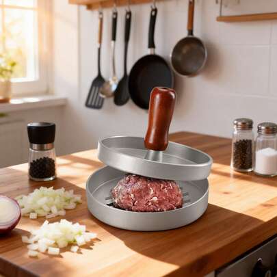 新型家用汉堡肉饼压模机，商用汉堡肉饼模具