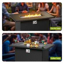 GartistGo Propane Gas FirePit Table With Tempered Glass Wind Guard For Outside Garden Backyard - Regular - View 5