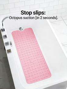 Bathroom Mat With Hundreds Of Powerful Suction Cups For Fast Drainage And Comfortable Foot Massage Soft Textured Non-Slip Perfect For Elderly Pregnant Women And Adults Ideal For Hotel Bathtubs Shower Stalls And Washroom Use Decor Accessories - contracted design - View 3