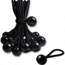 10 piezas/20 piezas/50 piezas Bolas elásticas de cuerda para tienda de campaña de exterior, bolas elásticas de alta elasticidad para atar cuerdas, cuerda elástica para trampolín y red de playa - Multicolor - Ver 3