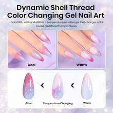 Beetles 20 Colors Cat Eye Gel Nail Polish Set - Glitter Red Green Blue Brown Black, Magnetic Base & Matte Glossy Top Coat, Galaxy Gemlight Soak Off UV Manicure Salon Gift For Women - 20 Colors Pearl Cat Eye Gel Nail - 查看 5