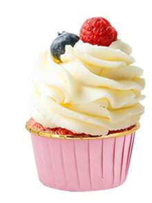 50 cốc giấy nhôm đựng bánh cupcake 3.5oz, khuôn nướng bánh muffin dùng một lần 50*39mm, cốc đựng bánh muffin bằng nhôm dùng cho tiệc sinh nhật, đám cưới, lễ hội, màu hồng vàng/xanh vàng. - Xem 9