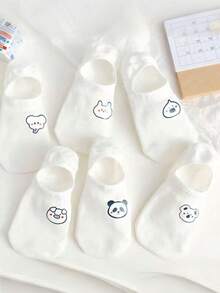 5 Pairs Women Cute No Show Liner Socks For Flats Slip On Shoes Invisible Hidden Low Profile For Boat Shoe - Invisible Socks - View 7