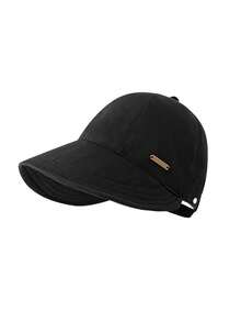 3pcs/1pc Women's Quick-Dry Solid Color Baseball Cap, With Brim, Summer Outdoor Golf Beach Hat, Suitable For Vacation, Beach, Gift, Ponytail - Foldable - Quick-Dry Summer Beach Outdoor Sun Hat - UV Protection Baseball Cap, Ultra-Light Fabric, Ultra-Light - Upgraded Version (larger and Wider) - View 6