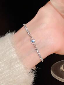 时尚恶魔之眼可调节手链，复古风格，手工制作，女士款 - 手鍊 - 查看 3