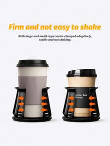 2 piezas Soporte universal para taza de coche - Almohadilla autoadhesiva ajustable para taza, se adapta a tazas de 50-70 mm, café, té, refrescos, botellas de agua, ceniceros y aromaterapia, material de PC antideslizante con base de espuma, se adapta a todos los limitadores del portavasos del coche - Portavasos para coche - Ver 6