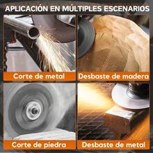 125mm Esmeriladora Angular Inalámbrica,20V Amoladora Inalámbrica-1300W Motor Sin Escobillas,9000RPM Amoladora Angular Con 2 baterías - Naranja - Ver 10