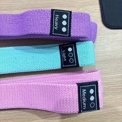 Resistance Bands - Knitted Resistance Bands For Fitness, Stretching Training, High/Medium/Low Resistance Yoga & Strength Training, Assisted Pull-Ups, Lightweight Fitness Equipment Suitable For Fitness Enthusiasts And Yoga Practitioners