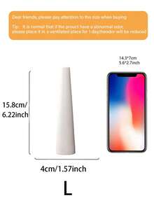 高挑纤细的白色树脂花瓶，适合客厅装饰、置物架展示、摆放装饰，也可作单束花束支架；纤细的花瓶适用于客厅、家庭办公室、餐桌、婚礼派对等场合。 - 多款式 - 查看 12