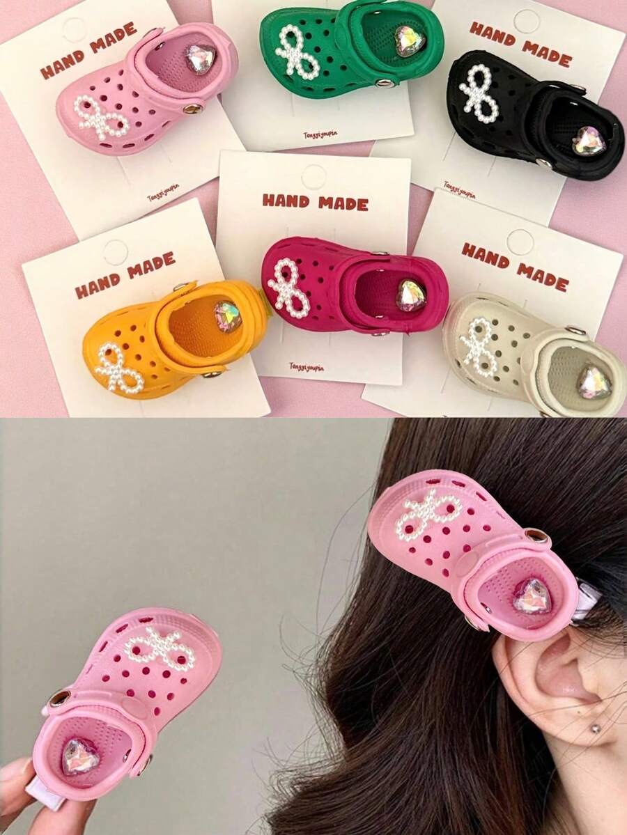 Girls' Hollow Hair Clips, Suitable For Daily Headwear Decoration, Party, School Events, Back To School Gifts, Birthday Gifts, Mother's Day Gifts - Multicolor - View 1