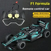 1 pieza Coche de control remoto F1 con función de rociado, coche de carreras de drift de alta velocidad, regalo (baterías no incluidas) - Negro - Ver 5
