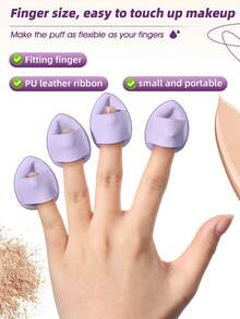 30件套化妆工具套装，包括：18支化妆刷套装+3个迷你化妆海绵+3个三角粉扑+3个迷你气垫粉扑+2个化妆刷清洁工具+1个多功能防水拉链化妆包 - 彩色 - 查看 3