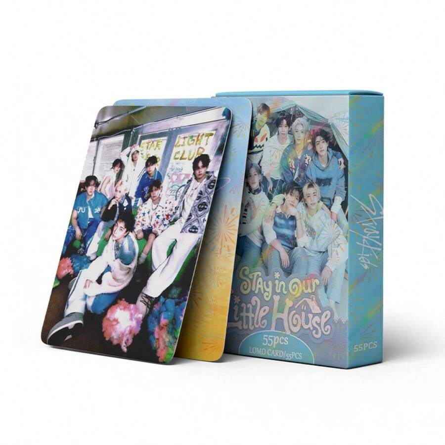 55pcs In Stock Idol Group Album Photocard, Lomo Card, Merchandise, Collectible, Skz, Cards, Twice, Painting - 1PC - View 1