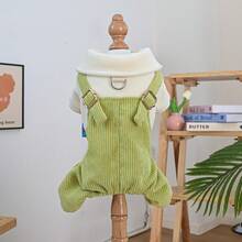 PETCIRCLE 1pc Pet Clothes, Dog Apparel, Cute Monster Tie Jumpsuit For Small Dogs - Multicolor - View 12