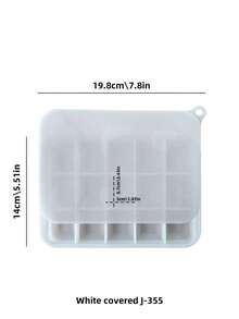 Silicone Tray With Lid, Easy Release Mold, Stackable Leak-Proof Trays For Whiskey, Cocktails, Coffee, Beverages, DIY Frozen Foods - Multicolor - View 8