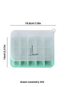 Silicone Tray With Lid, Easy Release Mold, Stackable Leak-Proof Trays For Whiskey, Cocktails, Coffee, Beverages, DIY Frozen Foods - Multicolor - View 13