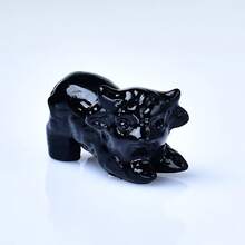 CUPIDCRYSTAL 1 chú bê nhỏ xinh xắn được chạm khắc từ pha lê tự nhiên. Món đồ trang trí bằng pha lê chữa bệnh dễ thương này là một lựa chọn tuyệt vời để làm quà tặng. - con bò đực - Xem 2