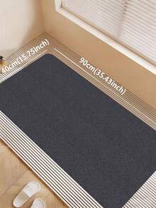 1pc Quick Dry Shower Mat, Comfortable Bath Mat, Solid Color Hollow Circular Shower Mat In Deep Gray, Black, White, Suitable For Textured Surface, Easy To Clean Shower Floor Mat, Dust-Proof, Mud-Proof, Dirt-Resistant, Water-Repellent Shower Mat, Non-Deformation After Long-Term Use, 1cm Thickness, Bathroom Mat With Drainage Holes, Fast Drying PVC Shower Mat Suitable For Humid Areas, Shower Rooms, Waterproof And Easy To Clean, Suitable For Entryway, Front Door Foot Mat - A - View 14