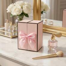 Caja de regalo de flor eterna para el Día de San Valentín, caja de joyería con collar de flor de rosa de doble puerta, caja de regalo de lápiz labial para Navidad - Múltiples estilos - Ver 8