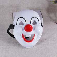 Mặt nạ chú hề dễ thương với họa tiết trái tim đỏ, phụ kiện trang phục hóa trang Halloween. - Nhiều màu - Xem 4