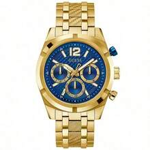 Guess Men's Quartz Watch, Stainless Steel Band And Case, Elegant Chronograph Wristwatch, Suitable For Daily And Party Wear, An Ideal Gift For Him GW0714G2 - Blue - View 9