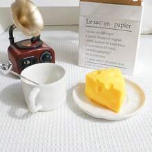 Đồ chơi bóp mềm hình pho mát dễ thương, chân thực, bóng giảm căng thẳng đàn hồi chậm, đồ chơi cảm giác bằng silicon mềm mại giúp giảm lo âu, món quà hoàn hảo cho sinh nhật, lễ Phục sinh, Halloween, Giáng sinh. - Xem 12