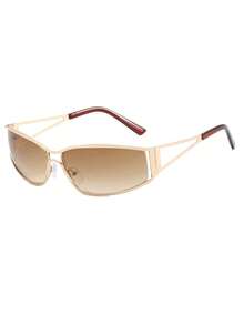 1 chiếc kính thời trang cổ điển Y2K rỗng ruột, phong cách đường phố độc đáo dành cho nữ. - Nhiều màu - Xem 4