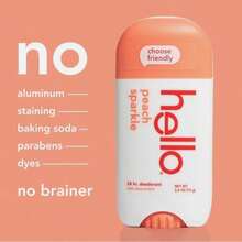 Hello Peach Sparkle Aluminum‑Free Deodorant Natural, 2.6 Oz Each - 1 件 - 查看 4