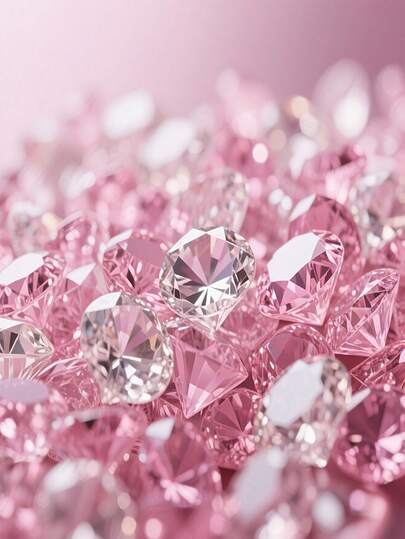 3000颗亚克力粉色钻石仿真宝石水晶，花瓶填充物，闪亮仿钻，适用于花瓶填充装饰、蜡烛中心摆件、餐桌装饰、婚礼派对、感恩节活动、工艺品、生日装饰礼品、圣诞家居装饰