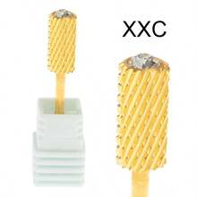 1 mũi khoan móng tay bằng thép vonfram cacbua nguyên chất 6.5mm đầu tròn lớn, phụ kiện dũa móng tay chất lượng cao cấp mạ vàng. - Nhiều màu - Xem 13