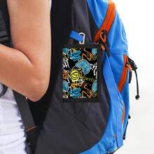 Cartoon Game Console Style Card Holder, Wallet With Keychain, Zipper Pocket Coin Purse, Teenager Wallet, Tri-Fold Design, Novelty Wallet - Multicolor - View 8