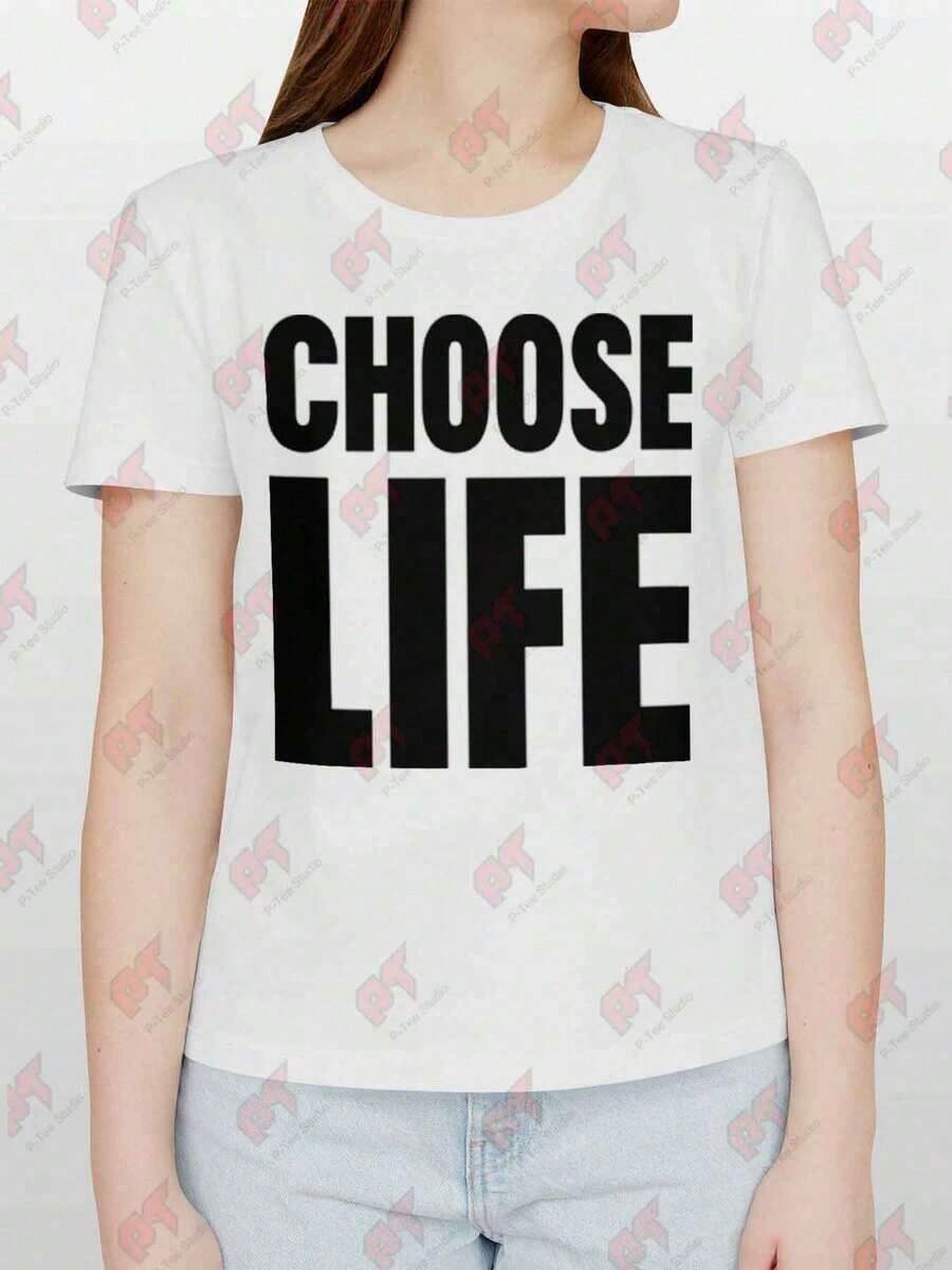 Choose Life Wham Retro 80s T-Shirt - Negro - Ver 1