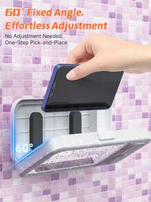 1个无线蓝牙防水浴室手机壳，带可伸缩可调节支架，蓝牙音箱，可用于淋浴和观看视频 - 查看 6