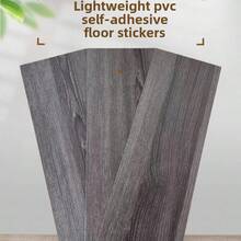 10PCS Waterproof Vinyl Wood Grain Floor Sticker, Peel And Stick PVC Flooring Tile Decal For Kitchen Bathroom Living Room Renovation Decor, 15.X45cm - A - View 8