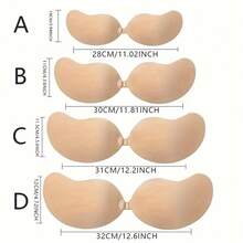 1 Pair Women's Invisible Breast Pads/Breast Stickers, Suitable For Wedding Dresses, Small/Flat Breasts, Thickened Style, Push-Up And Lifting For Fullness, Outward-Facing Nipple Covers, Suitable For Formal Wear And Photography - Multicolor - View 7