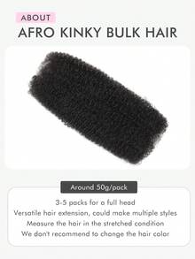 WOWANGEL 12-20英寸 99J 酒红色非洲卷曲散装真人发 18英寸 45克/包 - 非洲卷曲真人发散装，适用于迷你扭辫、脏辫接发、脏辫修复和编发，100% 真人发 酒红色 - S99J - 查看 6