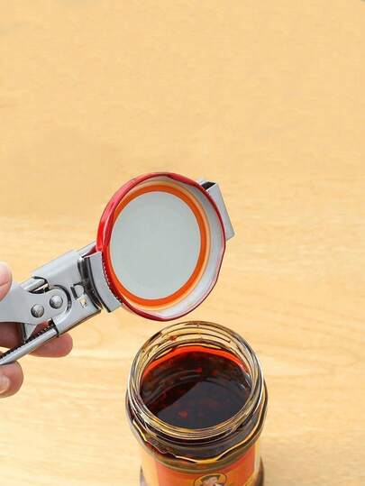 1pc Stainless Steel Long/Short Portable Can Opener, Multi-Functional Non-Slip Strong Lid Opener. Made Of High-Quality Stainless Steel, Durable And Sturdy, Easily Open Various Round Cans And Bottle Caps. Non-Slip Design Is Effortless To Use, Comfortable Grip Without Hurting Hands, Compact And Portable, A Must-Have Kitchen Essential Tool.