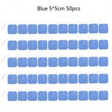 5*5厘米电极贴片，带导线，无纺布按摩理疗配件 - 藍色 - 查看 7