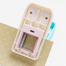 Rectangular/Square Stamp Shaped Hole Punch, Wavy Edge Hole Punch, Suitable For Making Cards, Scrapbooks, DIY, Portable Lever Hole Punch - Multicolor - View 2