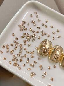 Rhinestone Nail Art Decorations, Luxury Sparkling Teardrop Shape, Handmade Zirconia, Nail Accessories, Rhinestone Decoration Kit Nails Nail Charms - Multicolor - View 9
