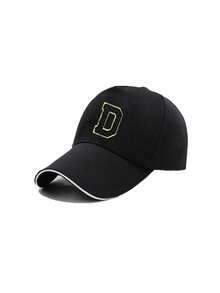 1pc Kids 26 Letter Pattern Baseball Cap, Multi-Functional Sun Protection, Suitable For Boys And Girls For Daily Outdoor, Travel, School Use In Spring/Summer - Black - View 8