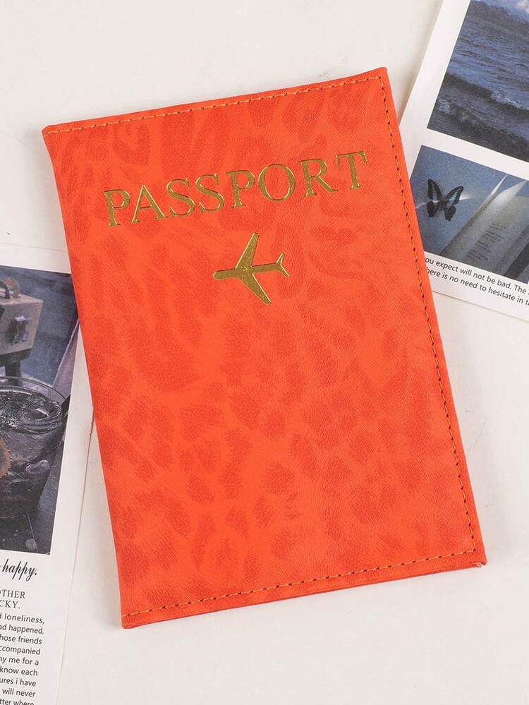 1 st multifunktionell leopardmönstrad reseväska för pass, passfodral, kreditkortshållare, ID-kort- och dokumentorganisatör - Multifärgad - Visa 7