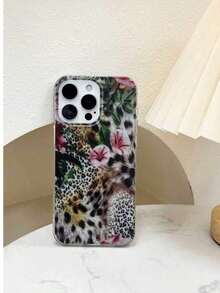 Cheetah,Leopard Print Premium IMD Glitter Gradient Glossy Leopard Floral Painted Shockproof Phone Case Compatible With Apple 16 Pro Max, 16, 16 Pro; Premium Glitter Gradient Glossy Case Compatible With IPhone 15 Pro Max; New Shockproof Case Compatible With IPhone 14, 13, 12/11, Slim Matte Case Compatible With IPhone 14 Pro Max, 11, 14, 13, Plus Soft Silicone Case Compatible With IPhone 15 - 款式1(1件) - 查看 6