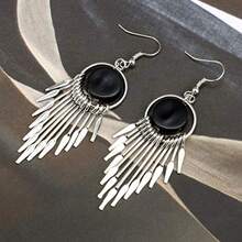 12 Pairs Drop Dangle Earrings boho Fashion Jewelry Vintage Statement Boho Bohemian Earrings Set for Women - Plata - Ver 6