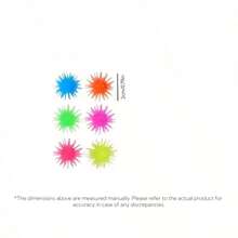 TPR蔓越莓刺猬球，减压按摩球，柔软感官手指玩具，节日生日派对礼物，礼品袋填充物，创意猫狗宠物玩具，糖果壳填充物，挤压玩具球，粘性攀爬墙 - 彩色 - 查看 8