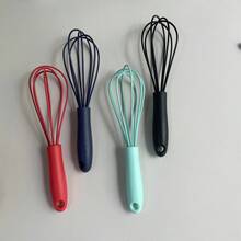 Colorful Silicone Hand Mixer, Egg Beater, Cream & Egg Stirrer, Silicone Baking Tool, Household Baking Tool, Suitable For Mixing Cream And Eggs - Multicolor - View 5