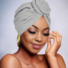 1 chiếc khăn trùm đầu nữ, mũ hình ốc sên thời trang kiểu Bohemian, mũ xếp tầng, 2026 - Nhiều màu - Xem 4