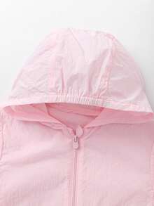 Balabala Baby Summer Sun Protection Hooded Top, Cute Stylish Infant Casual UV Protection Outfit New 2026 Collection - White Red - View 6